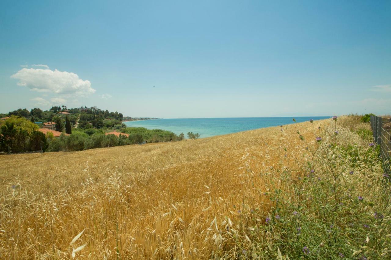 Magnificent Seascape Villa On A Secluded Beach Nea Moudania Buitenkant foto