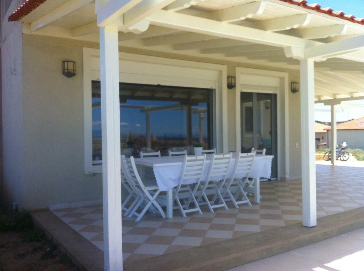 Magnificent Seascape Villa On A Secluded Beach Nea Moudania Buitenkant foto